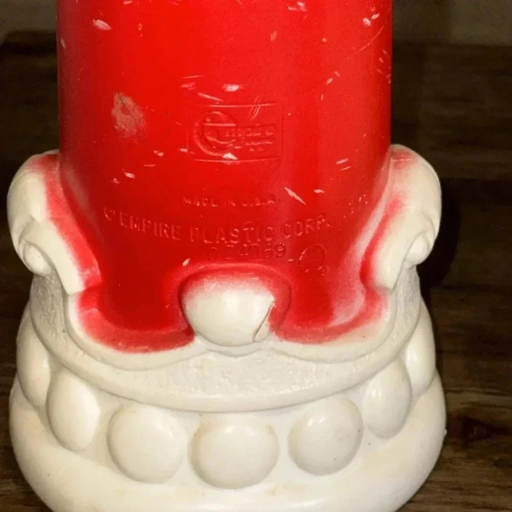 VINTAGE 4CT 1970’s Christmas Plastic Decor Empire Candle Blow Molds Holiday/Noel - Picture 14 of 17